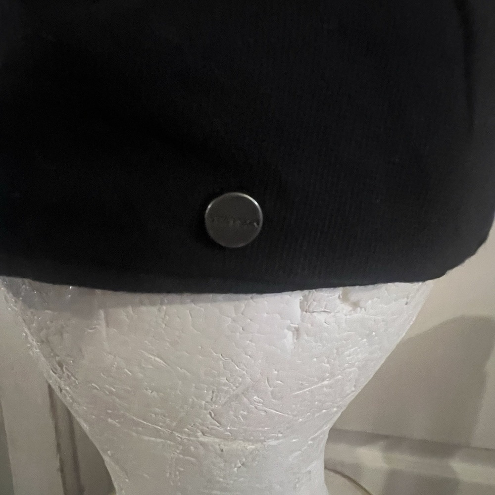 STETSON BlACK BRONCO'S LINEN BERET HAT-Size Lg-X-large ***RARE*** - Picture 6 of 11